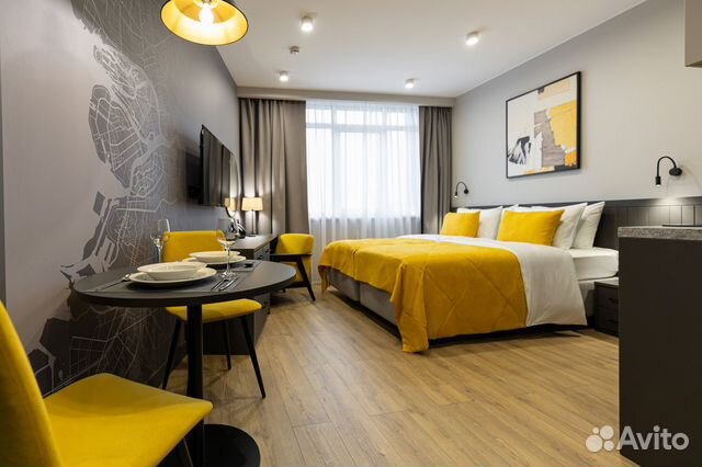 

Квартира-студия в апарт-отеле, 26 м², 1 кровать