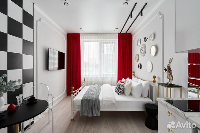 

Квартира-студия, 27 м², 1 кровать
