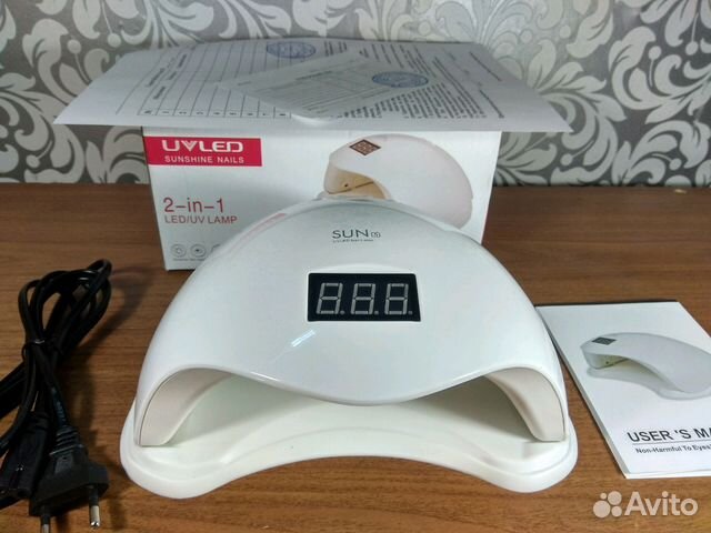 Лампа для маникюра 48Вт SUN5 UV/LED Nail белая Лампа для маникюра 48Вт SUN5 UV/LED Nail белая