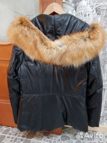 Продаю теплый кожаный пуховик (новый) Продаю теплый кожаный пуховик (новый)