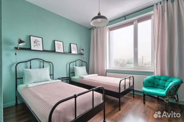 

1-к. квартира, 43 м², 2 кровати