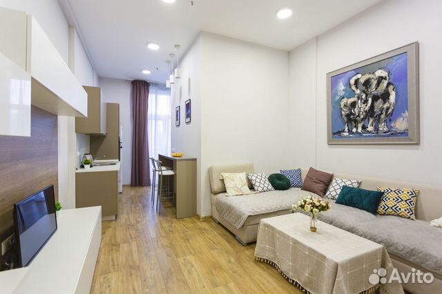 

Квартира-студия, 40 м², 2 кровати