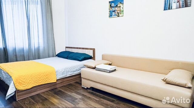 

1-к. квартира, 55 м², 2 кровати