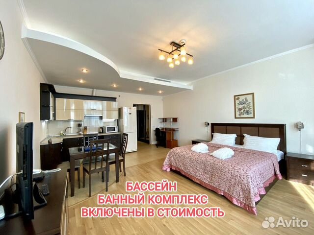 

Квартира-студия, 42 м², 3 кровати