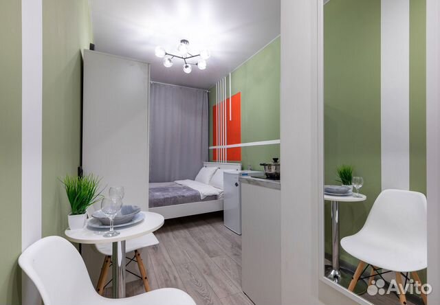 

Квартира-студия в апарт-отеле, 17,4 м², 1 кровать