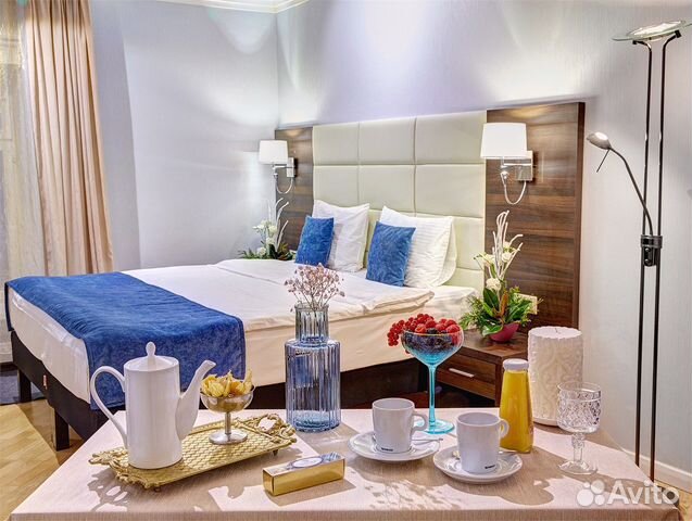 

1-к. квартира в апарт-отеле, 45 м², 2 кровати