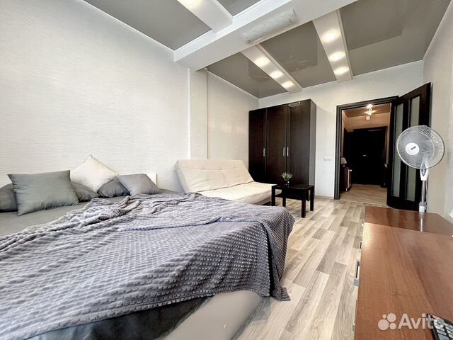 

1-к. квартира, 44 м², 2 кровати