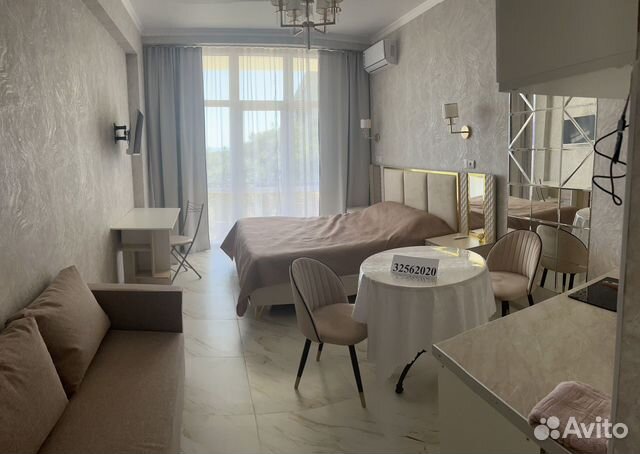 

Квартира-студия, 30 м², 2 кровати