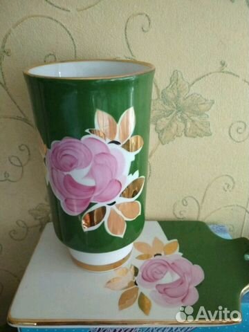 Ваза,сырная доска Дулёво СССР