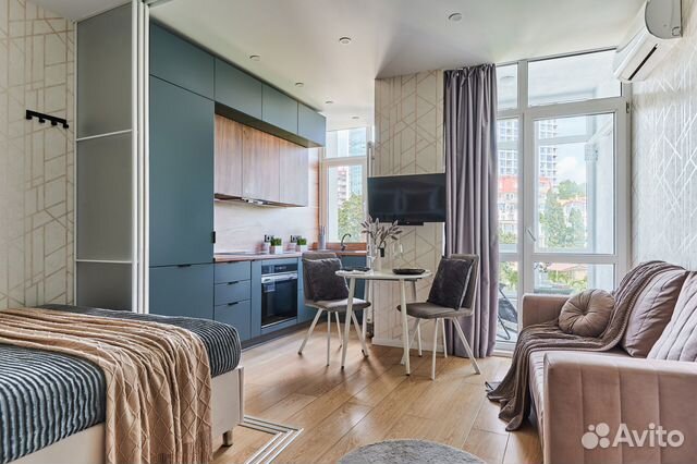 

Квартира-студия, 32 м², 2 кровати