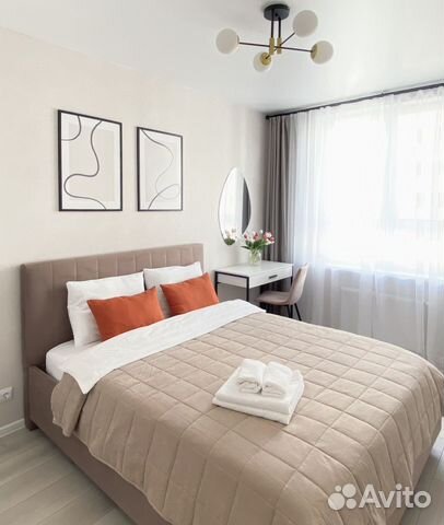 

1-к. квартира, 40 м², 2 кровати