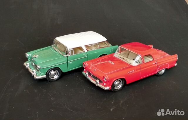 Chevy Nomad 1955, Ford Thuderbird 1955 Kinsmart