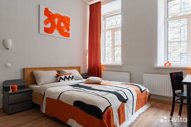 

1-к. квартира, 60 м², 2 кровати