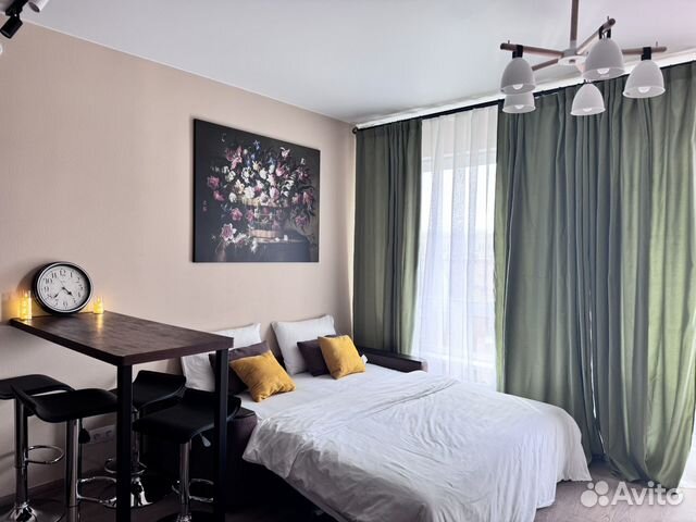 

Квартира-студия, 28 м², 1 кровать