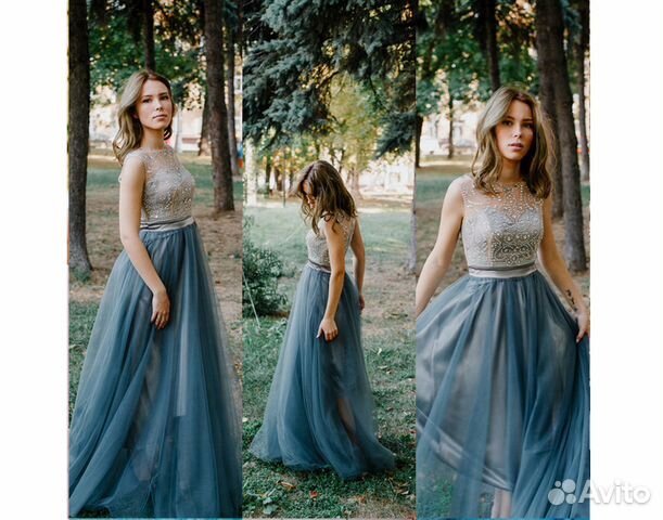 Выпускное очень красивое платье в пол