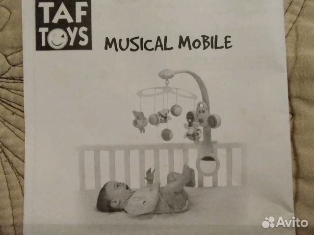 Мобиль музыкальный Бабочки Taf Toys