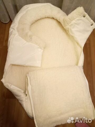 Теплый конверт на выписку младенцам