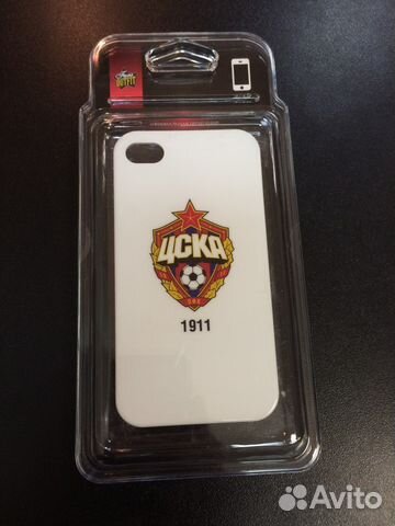 Чехол накладка iPhone 4 / 4S цска Оригинал Белый Чехол накладка iPhone 4 / 4S цска Оригинал Белый
