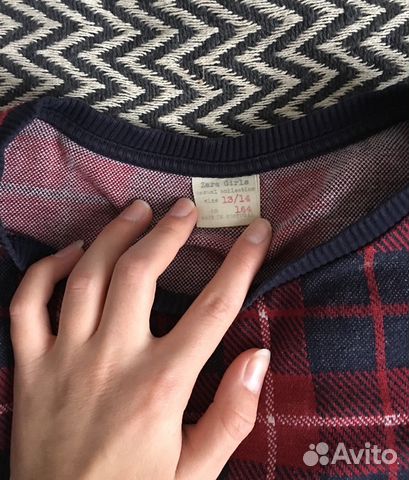 Кофта в клетку, красная Zara (Зара) Кофта в клетку, красная Zara (Зара)