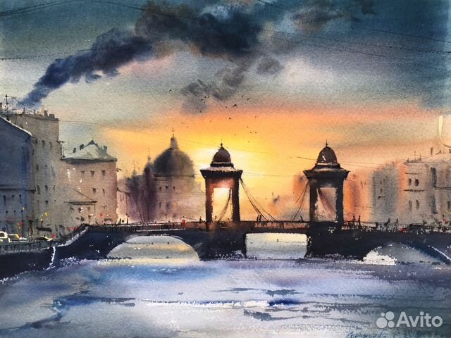 Картина «Мост Ломоносова»