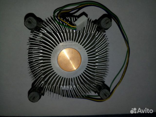 Кулер Intel s775 4 pin алюминий и медная 