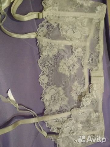 Новый белый пояс для чулок lormar