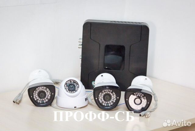 4 камеры видеонаблюдения 1MX413-5 Гарантия до 3лет