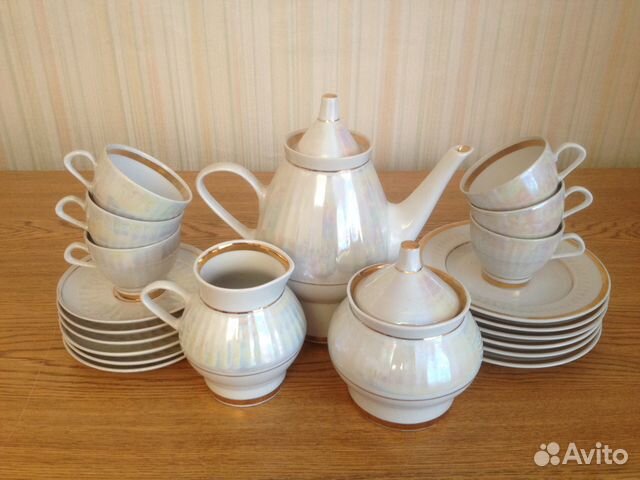 Сервиз кофейный СССР, две кофейные пары СССР