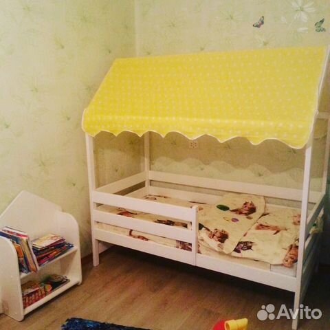 Новая детская Кровать домик с матрасом