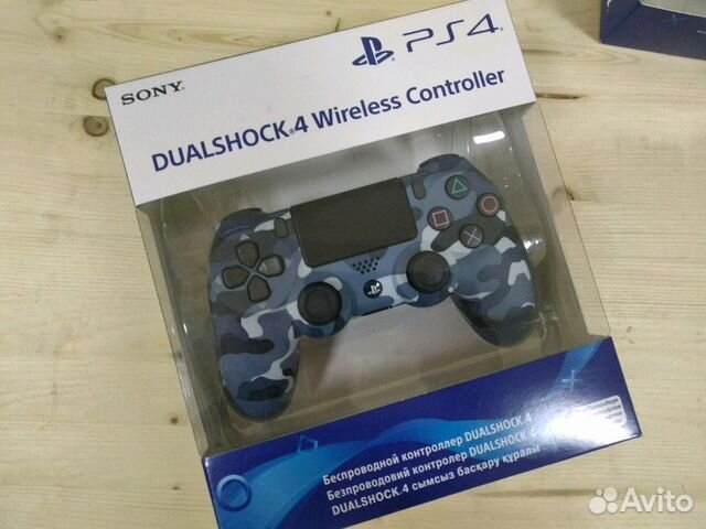 Джойстик DualShock 4 для PS4 синий камуфляжный Джойстик DualShock 4 для PS4 синий камуфляжный