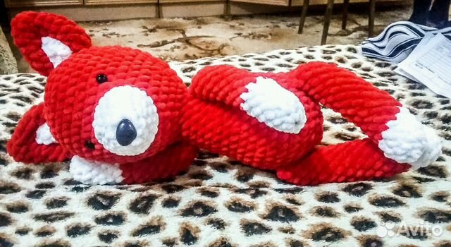 Вязаная игрушка Лисёнок Вязаная игрушка Лисёнок