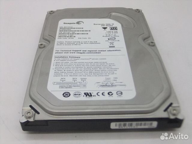 Жесткий диск 250Gb