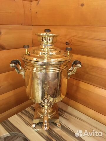 Самовар угольный на дровах 6 л Баташев