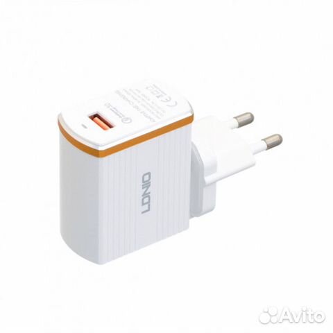 Зу с USB выходом Quick Charge 3.0 + кабель Type-C