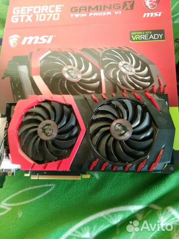 Видеокарта msi gtx 1070