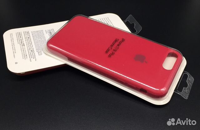 iPhone 7 8 Plus Silicone Полный периметр Малиновый