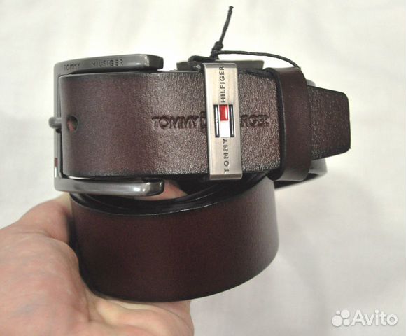 Мужской ремень / Tommy Hilfiger / новый (бордовый)