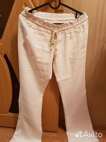 Новые льняные брюки Roxy (р. XS 42)