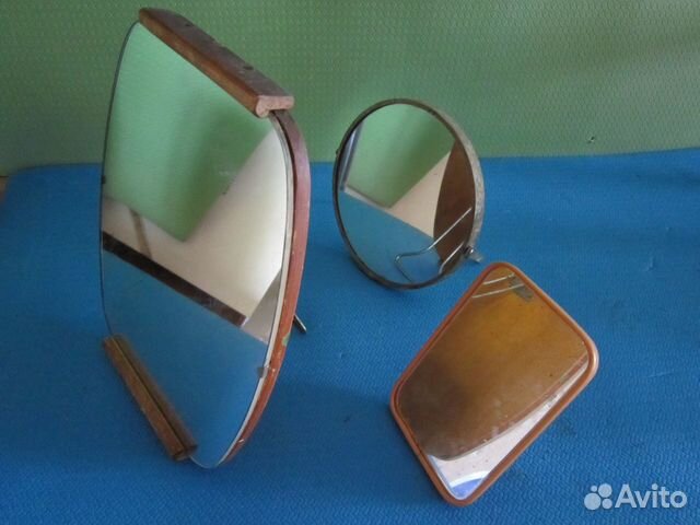 Зеркало 80/50 см. овальное с фацетом СССР Зеркало 80/50 см. овальное с фацетом СССР