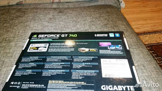 Видеокарта gigabyte nvidia geforce GT 740 торг