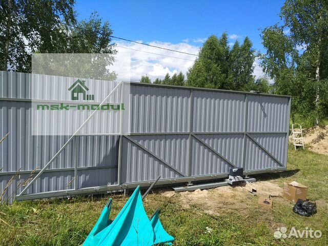 Откатные ворота под ключ