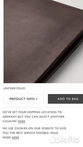 Папка Cos новая, нат.кожа Папка Cos новая, нат.кожа