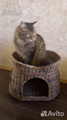 Лежанки и домики для кошек плетеные купить на Зозу.ру - фотография № 8