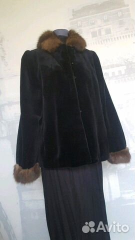 Норковый соболь полушубок Louis ferraud италия Норковый соболь полушубок Louis ferraud италия