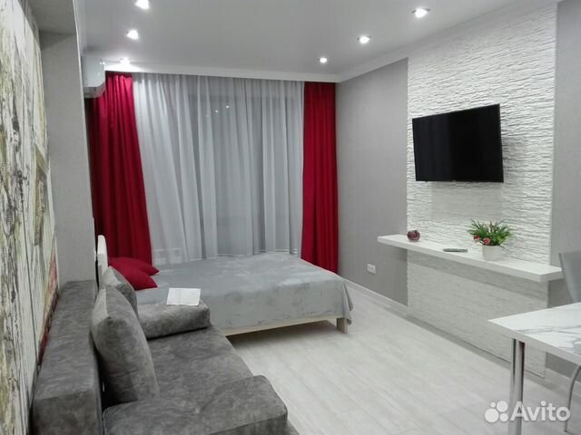 

Квартира-студия, 28 м², 2 кровати