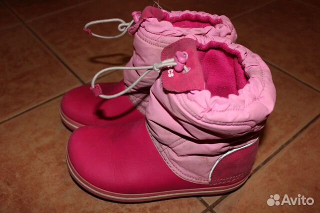 Детские демисезонные сапоги crocs