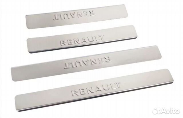 Накладки на пороги Renault Logan Накладки на пороги Renault Logan