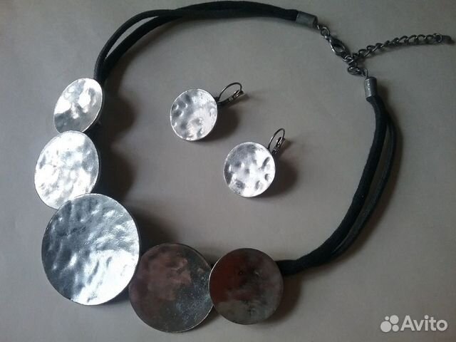 Бижутерия: колье метал