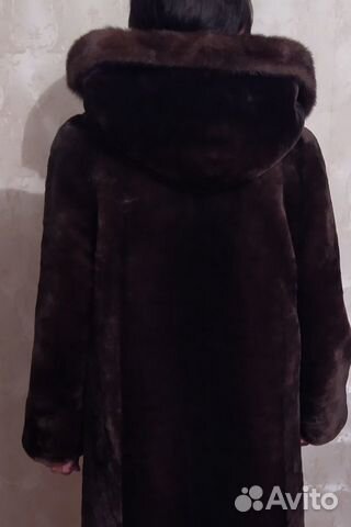 Шуба мутоновая длинная б/у р.50-52 Шуба мутоновая длинная б/у р.50-52