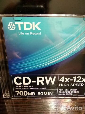Диски TDK cd-rw и cd-r